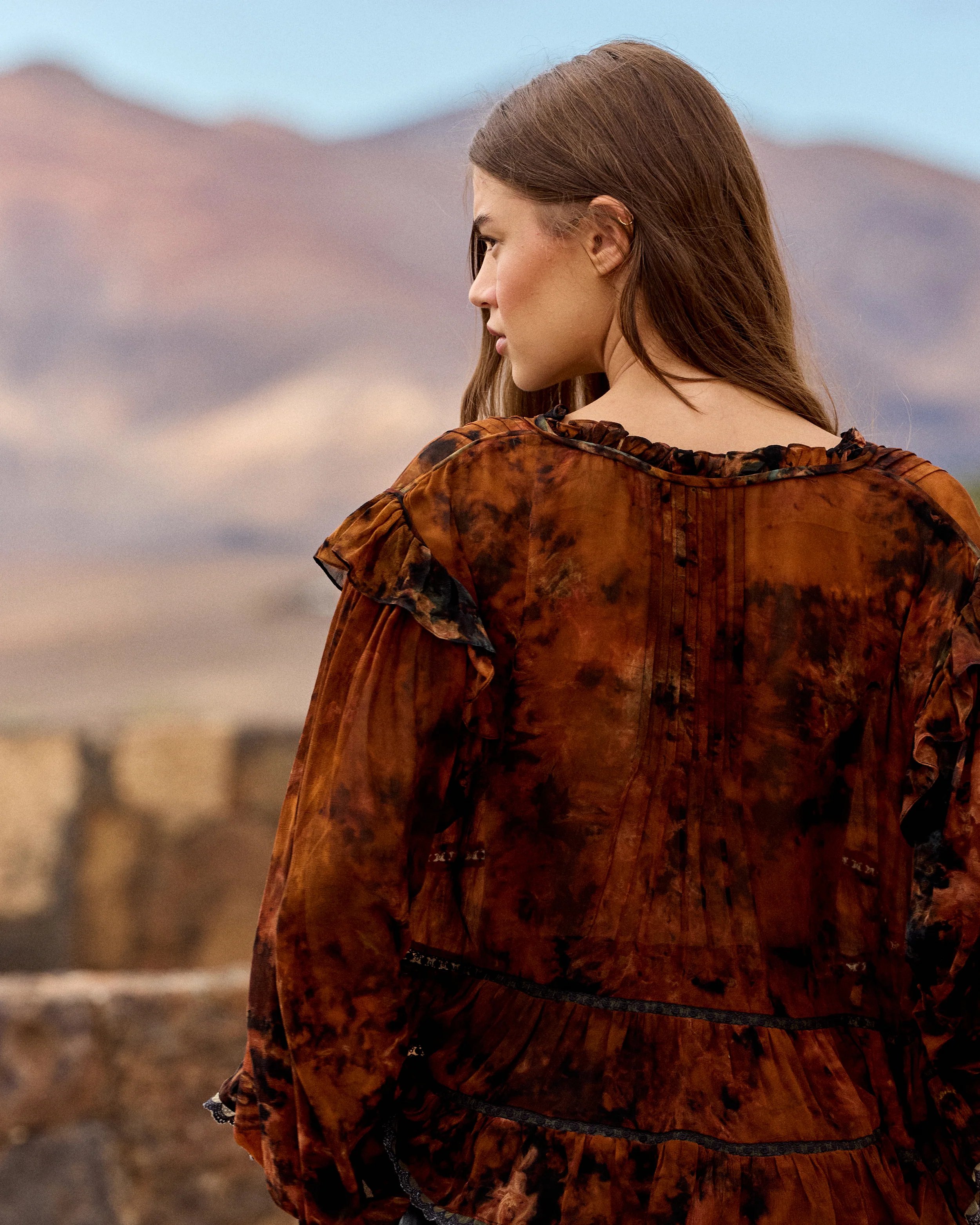 Blouse Llaollao - Marron - Image 4