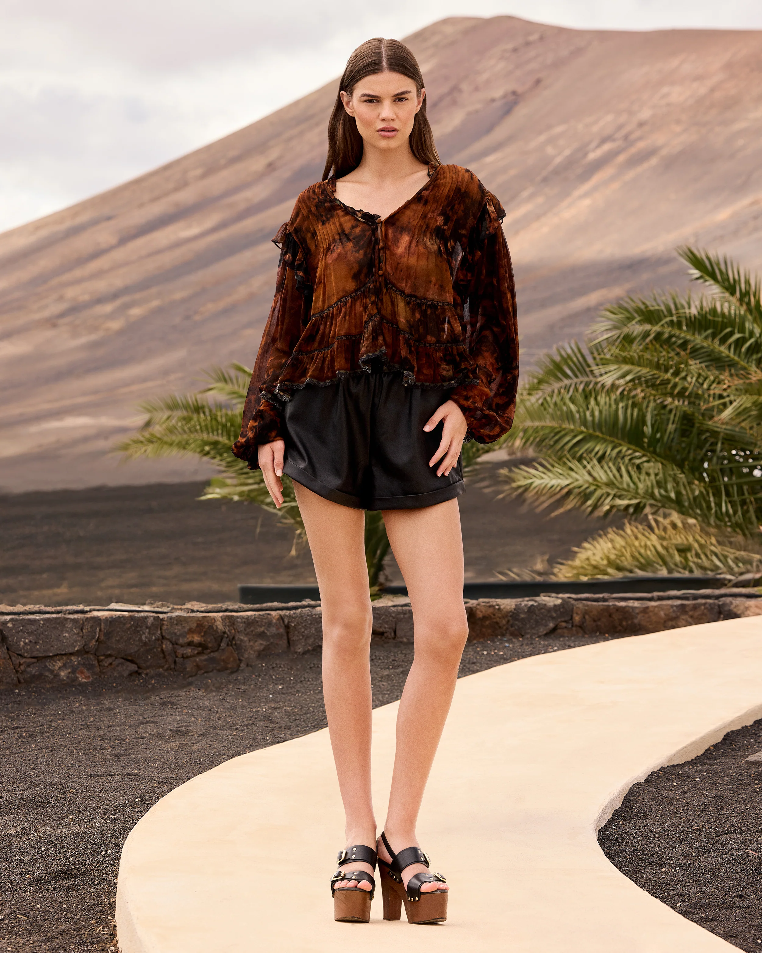Blouse Llaollao - Marron - Image 5