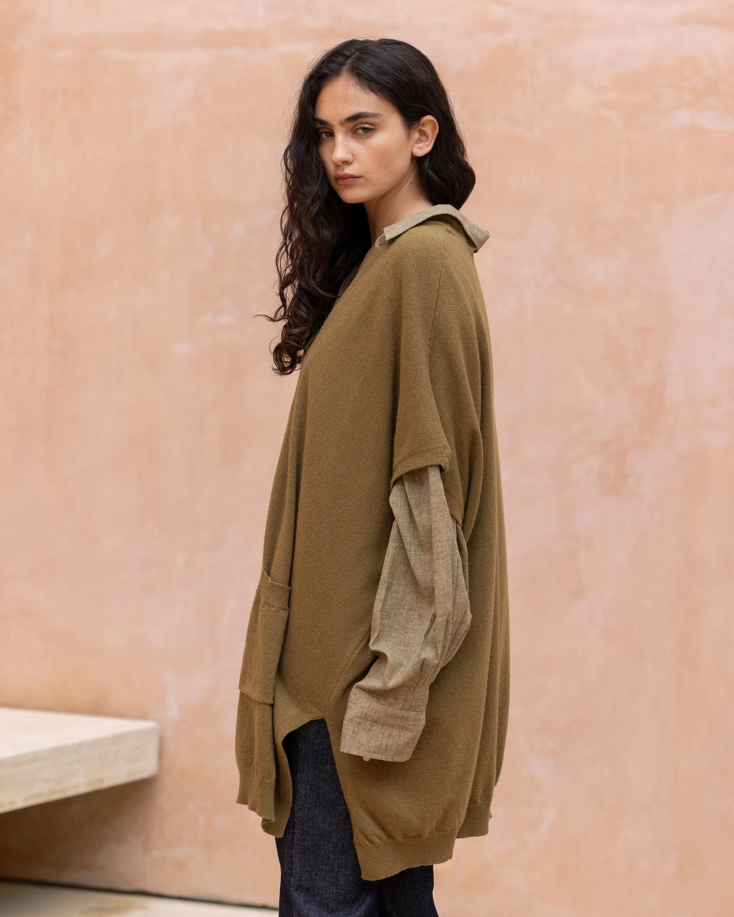 Cardigan Camelia - Marron Olive - Image 4
