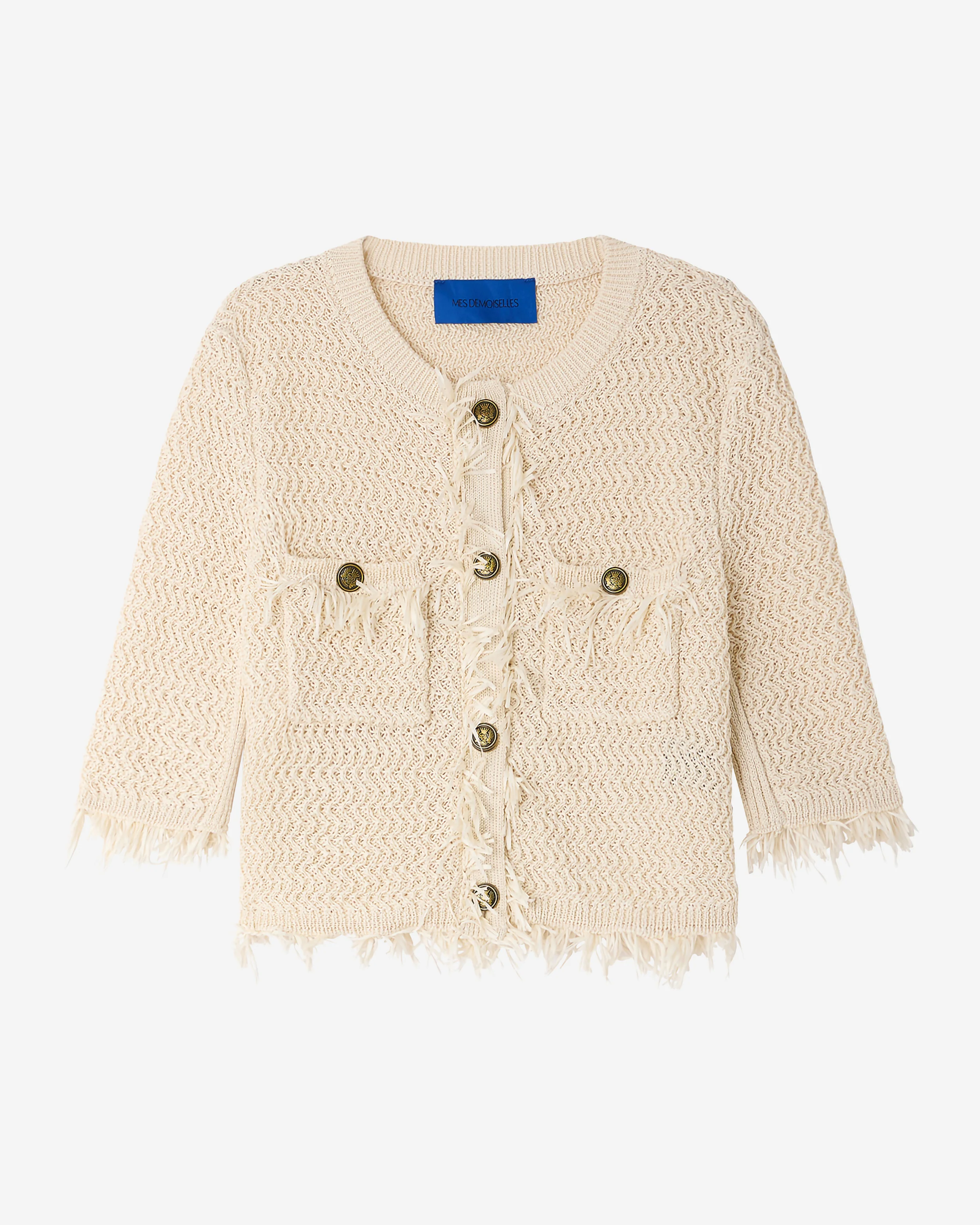 Cardigan Grafere - Ivoire - Image 7