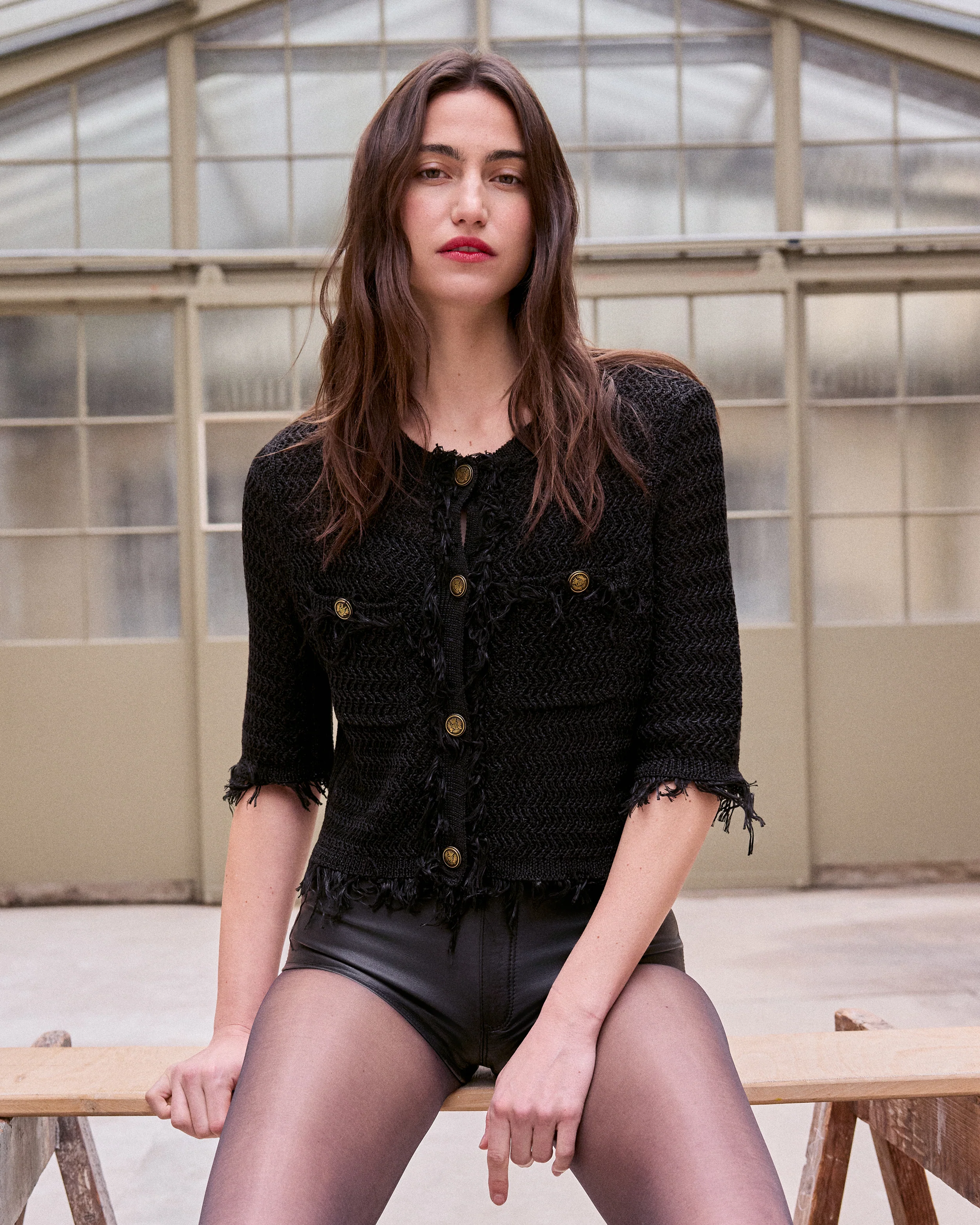 Cardigan Grafere - Noir - Image 2
