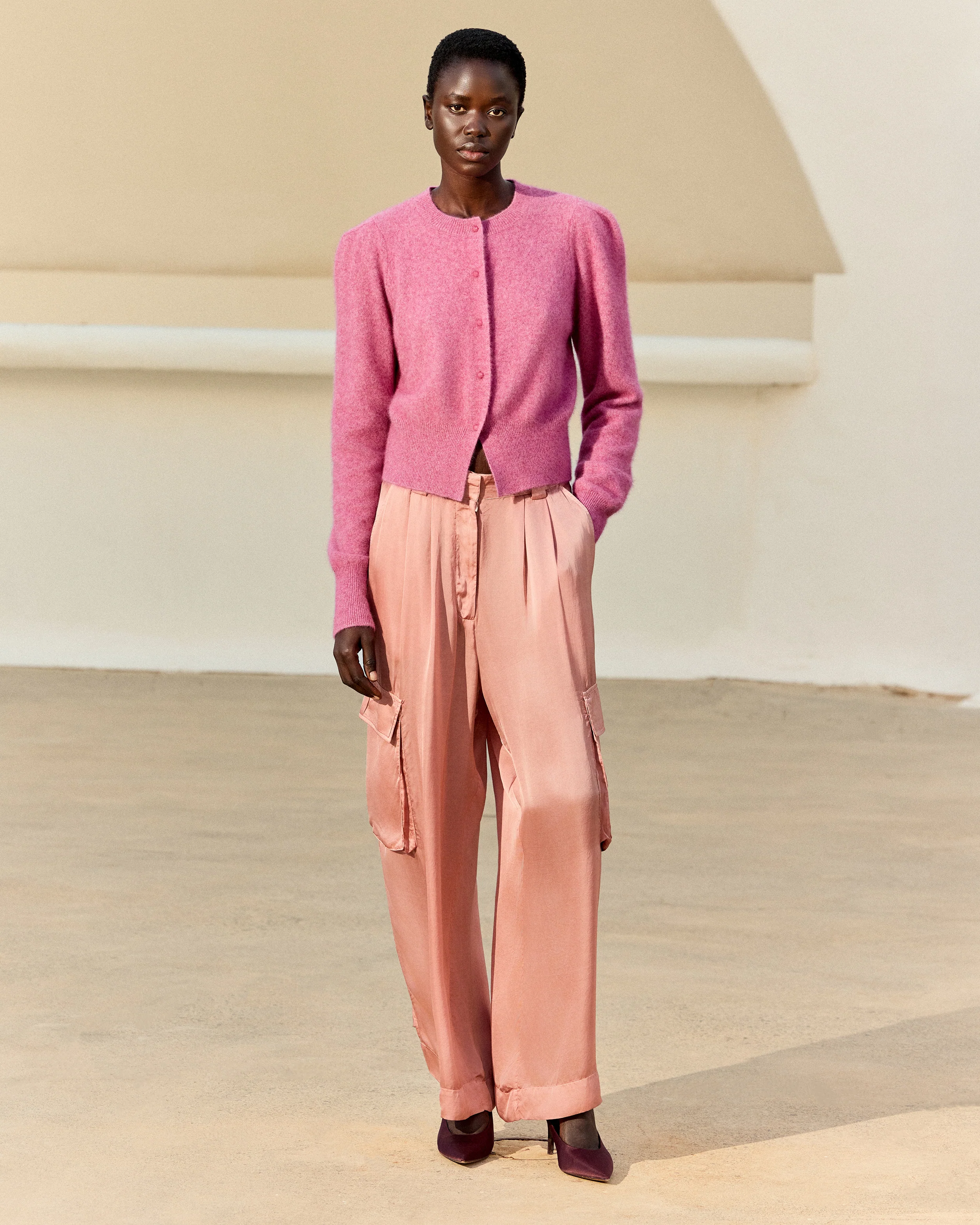 Cardigan Smit - Mauve - Image 4