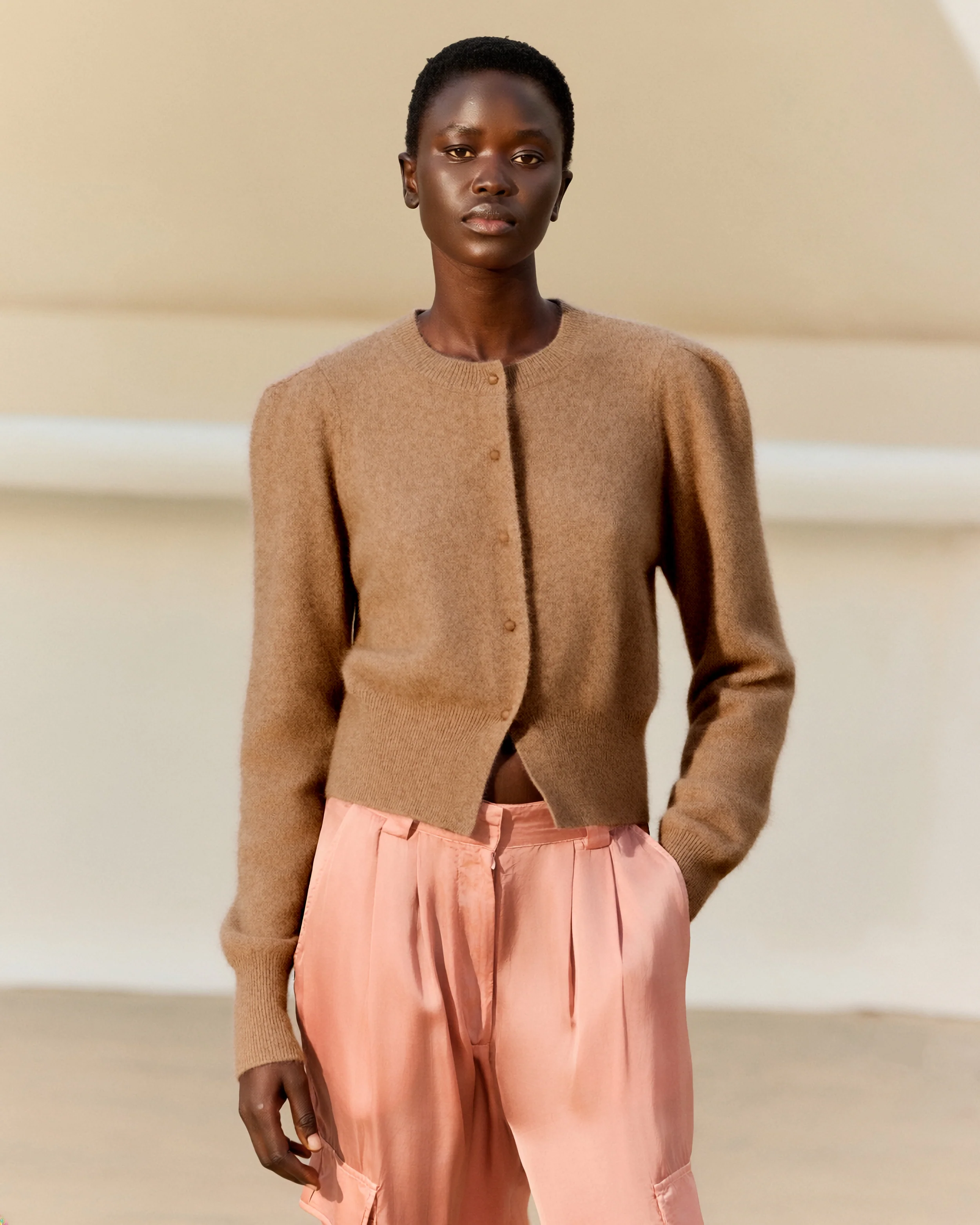 Cardigan Smit - Taupe - Image 3
