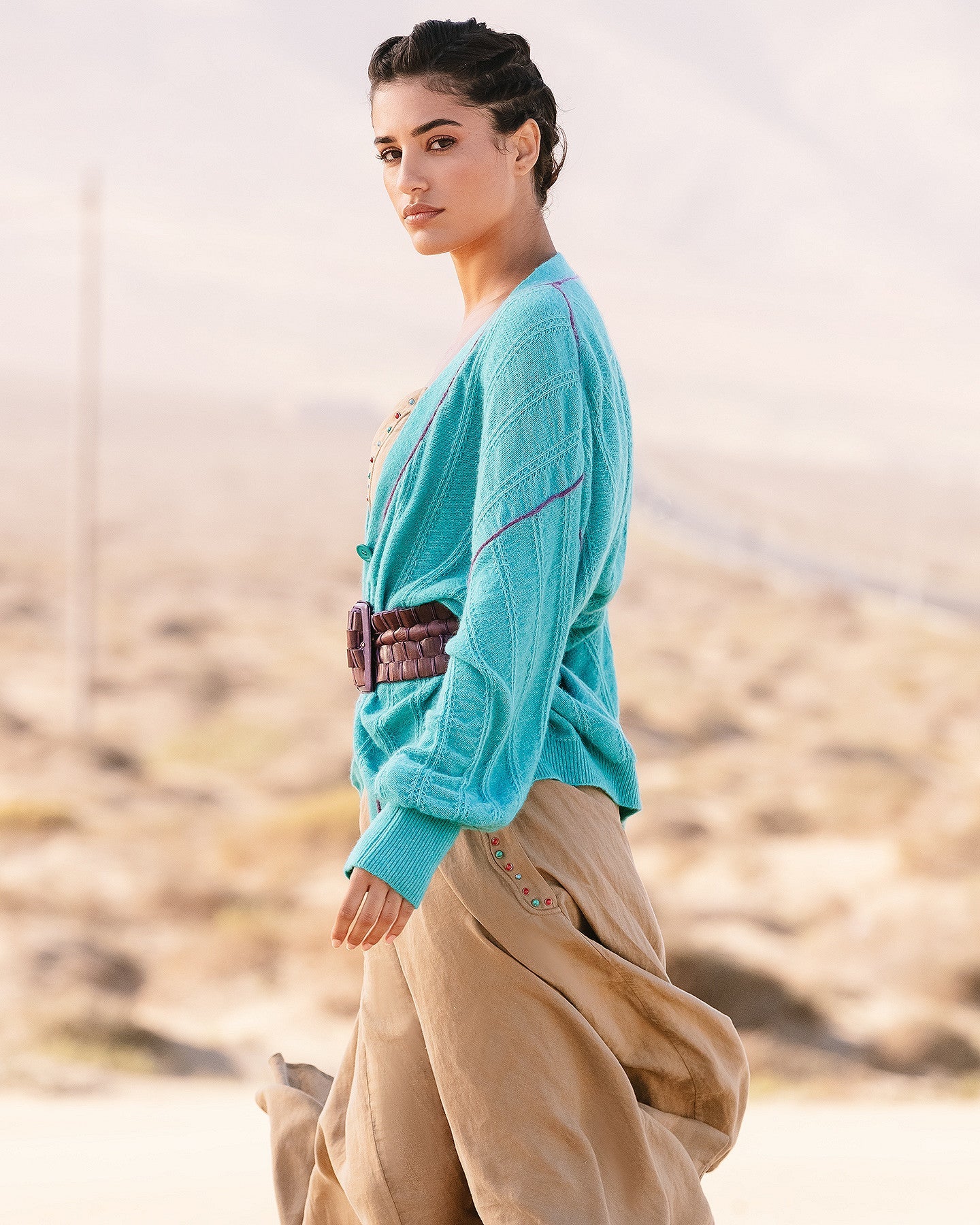 Cardigan Taki - Turquoise - Image 2