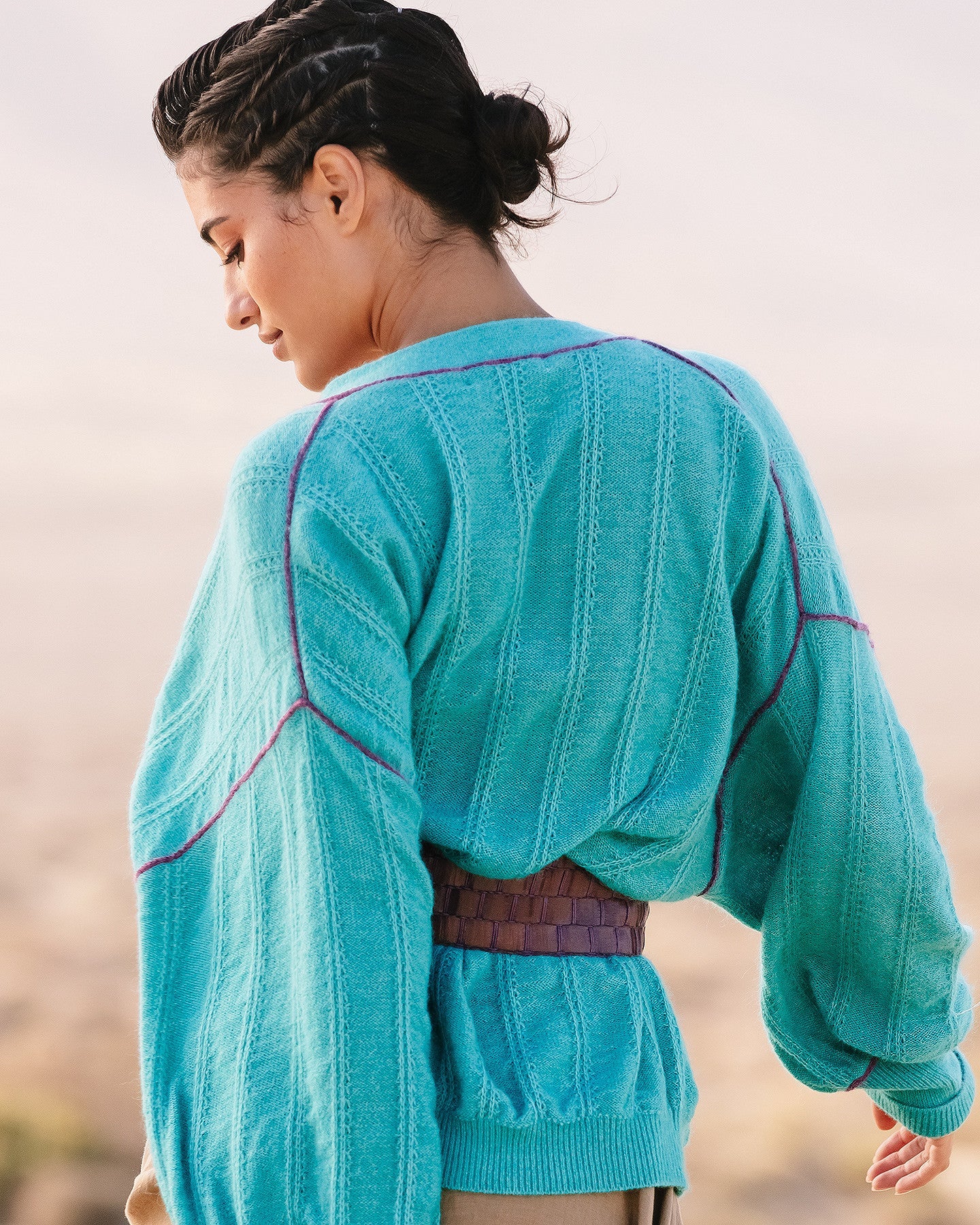 Cardigan Taki - Turquoise - Image 3