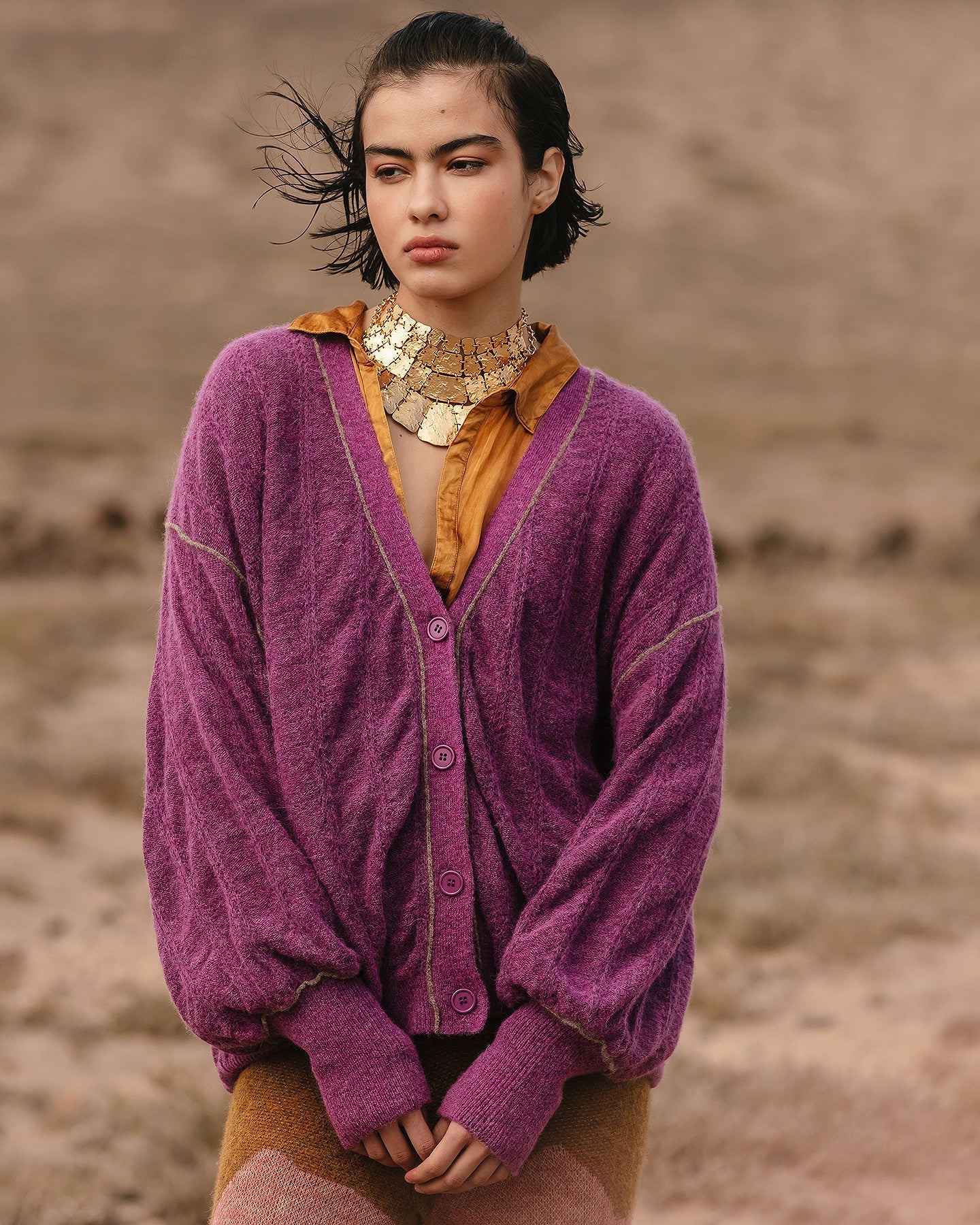 Cardigan Taki - Violet - Image 2