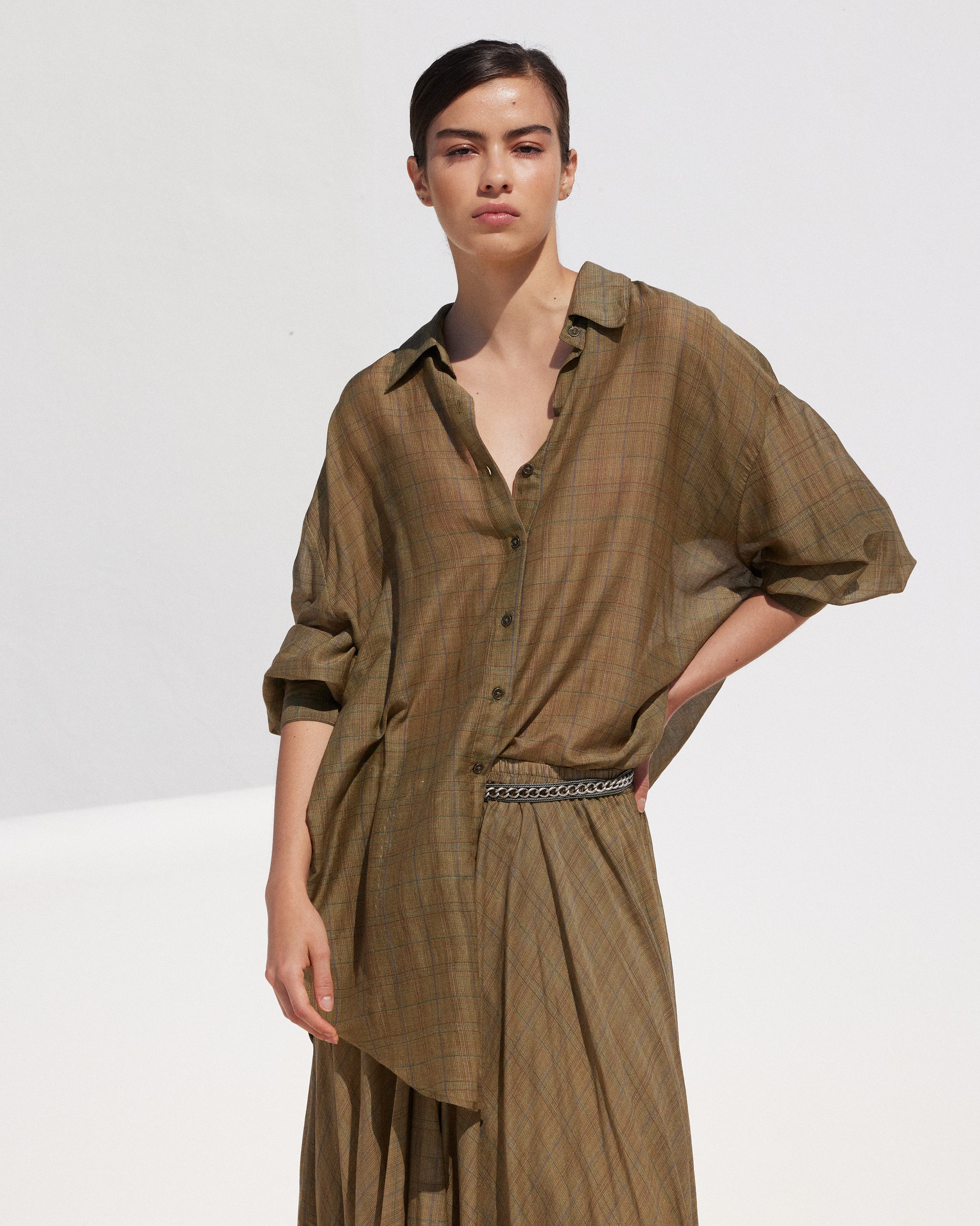 Chemise Brunello - Kaki - Image 2
