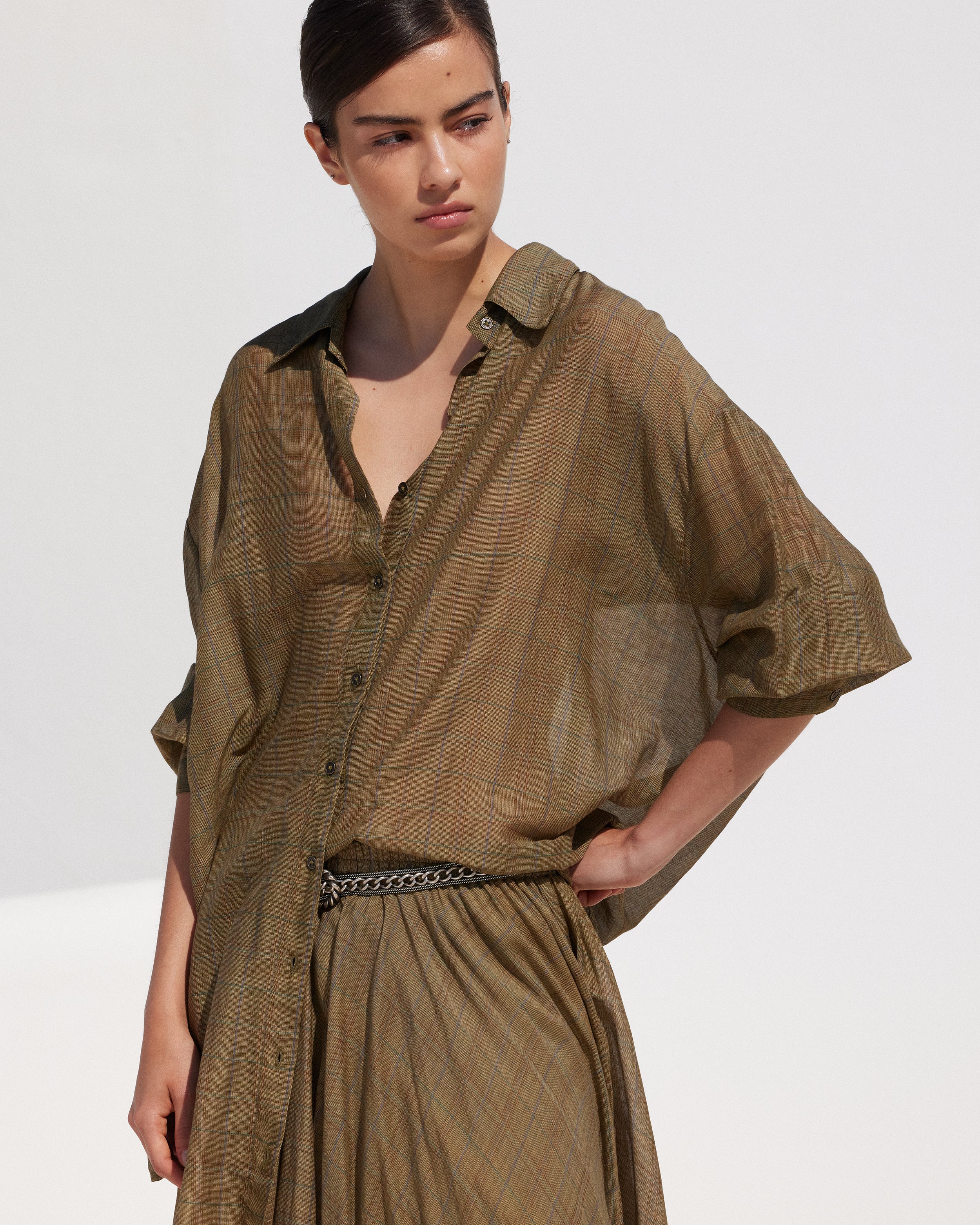 Chemise Brunello - Kaki - Image 4