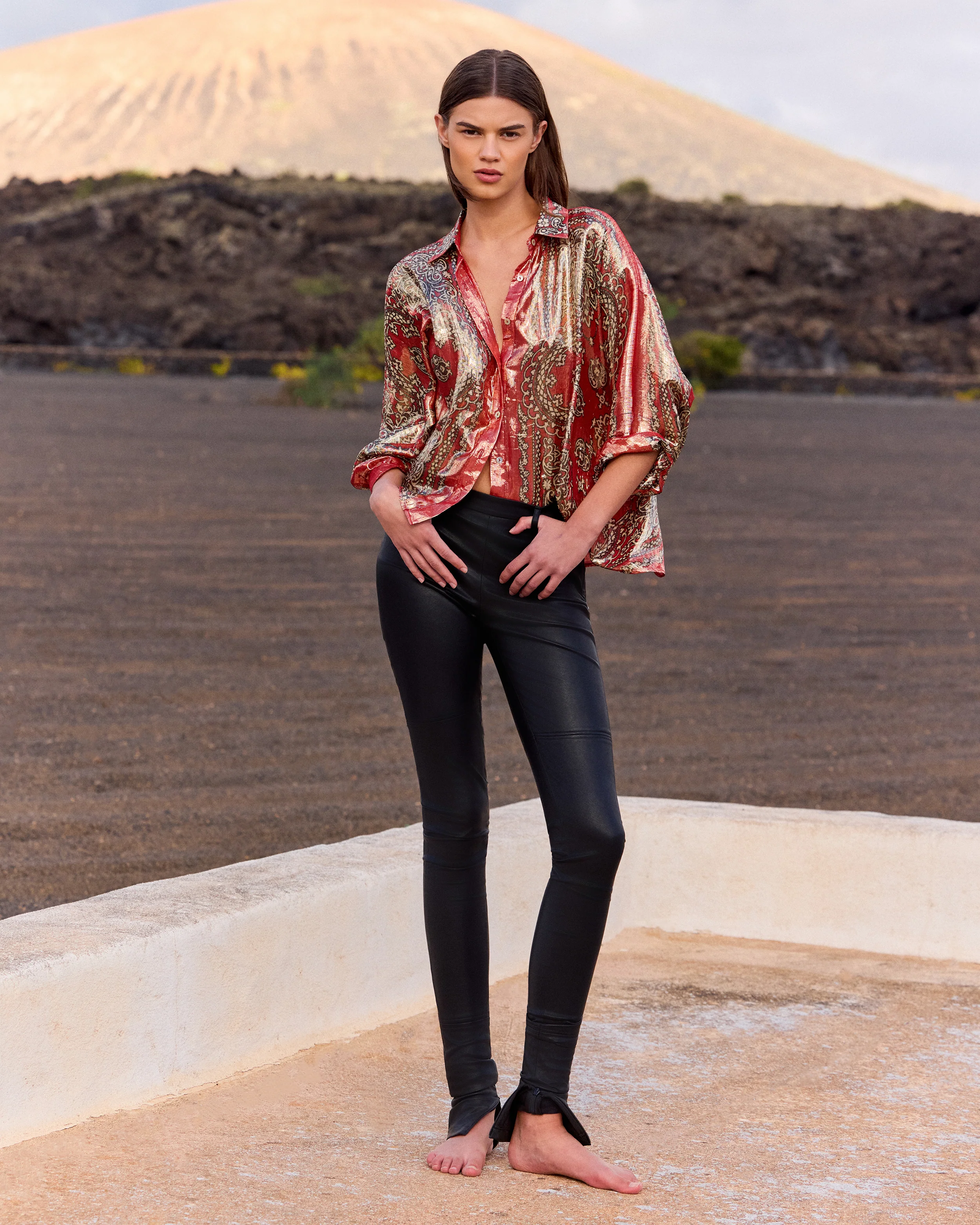 Chemise Glamour - Rouge - Image 4