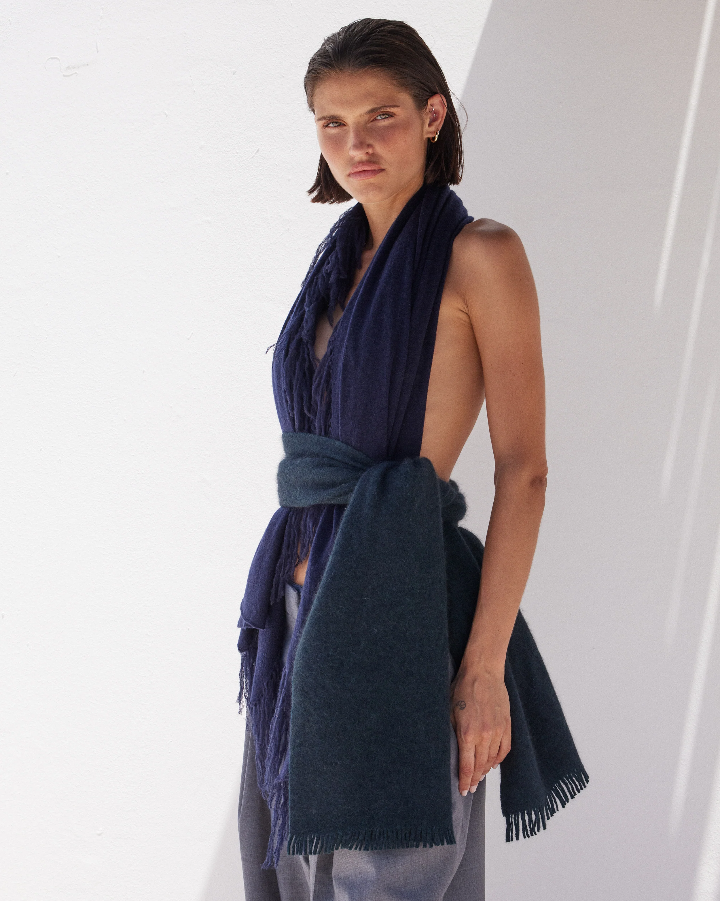 Foulard Carrick - Bleu Marine - Image 4