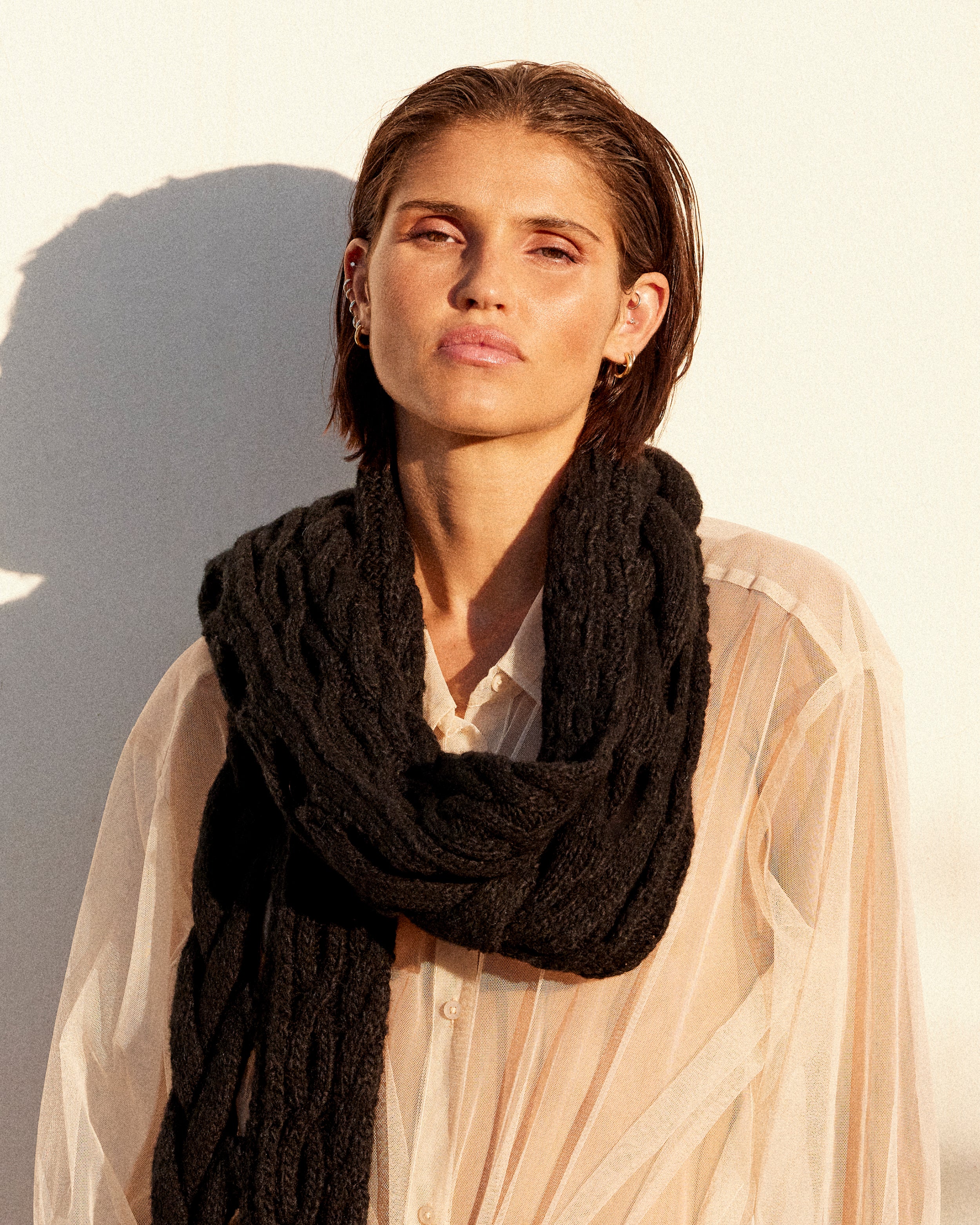 Foulard Manan - Noir - Image 4