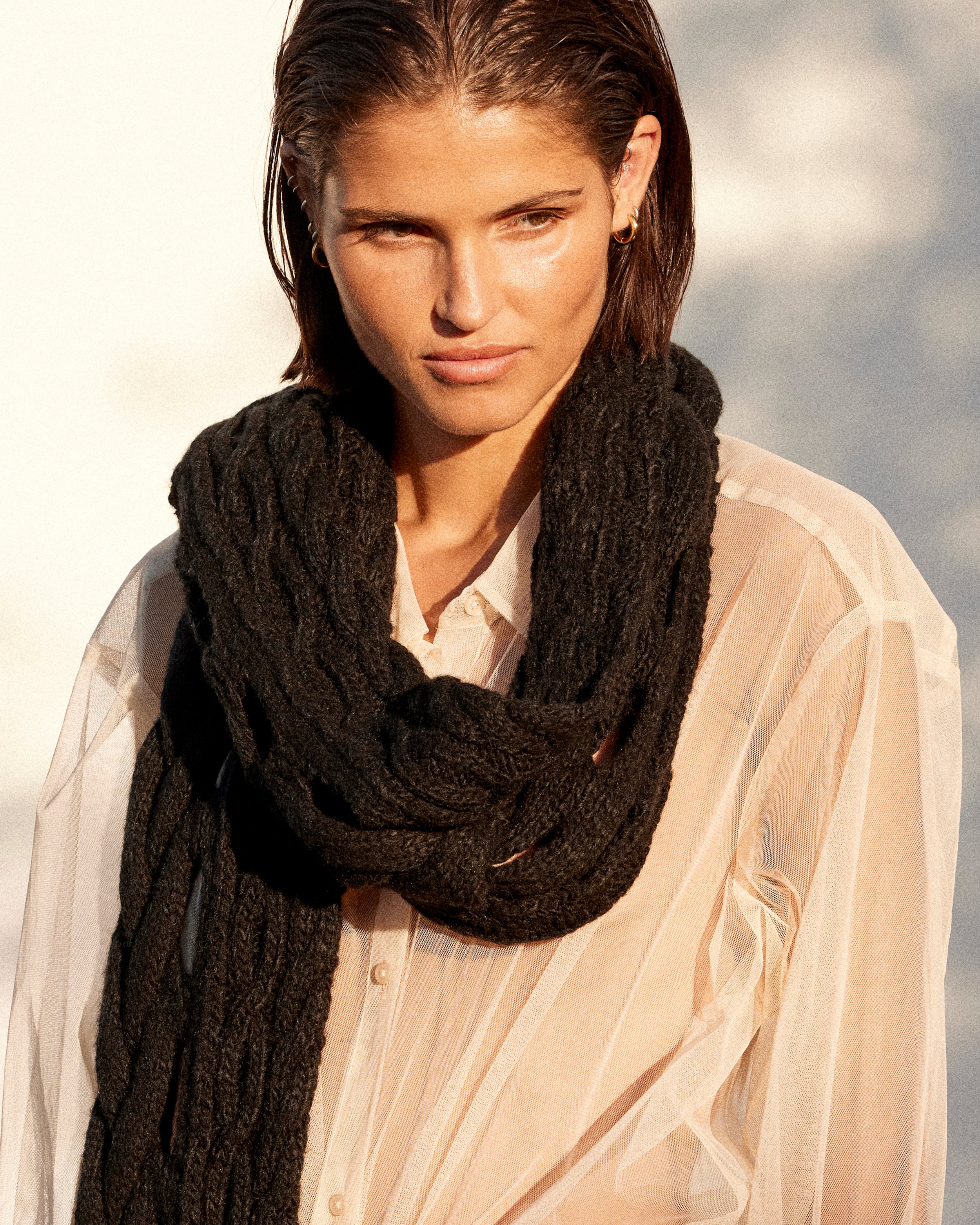 Foulard Manan - Noir - Image 5