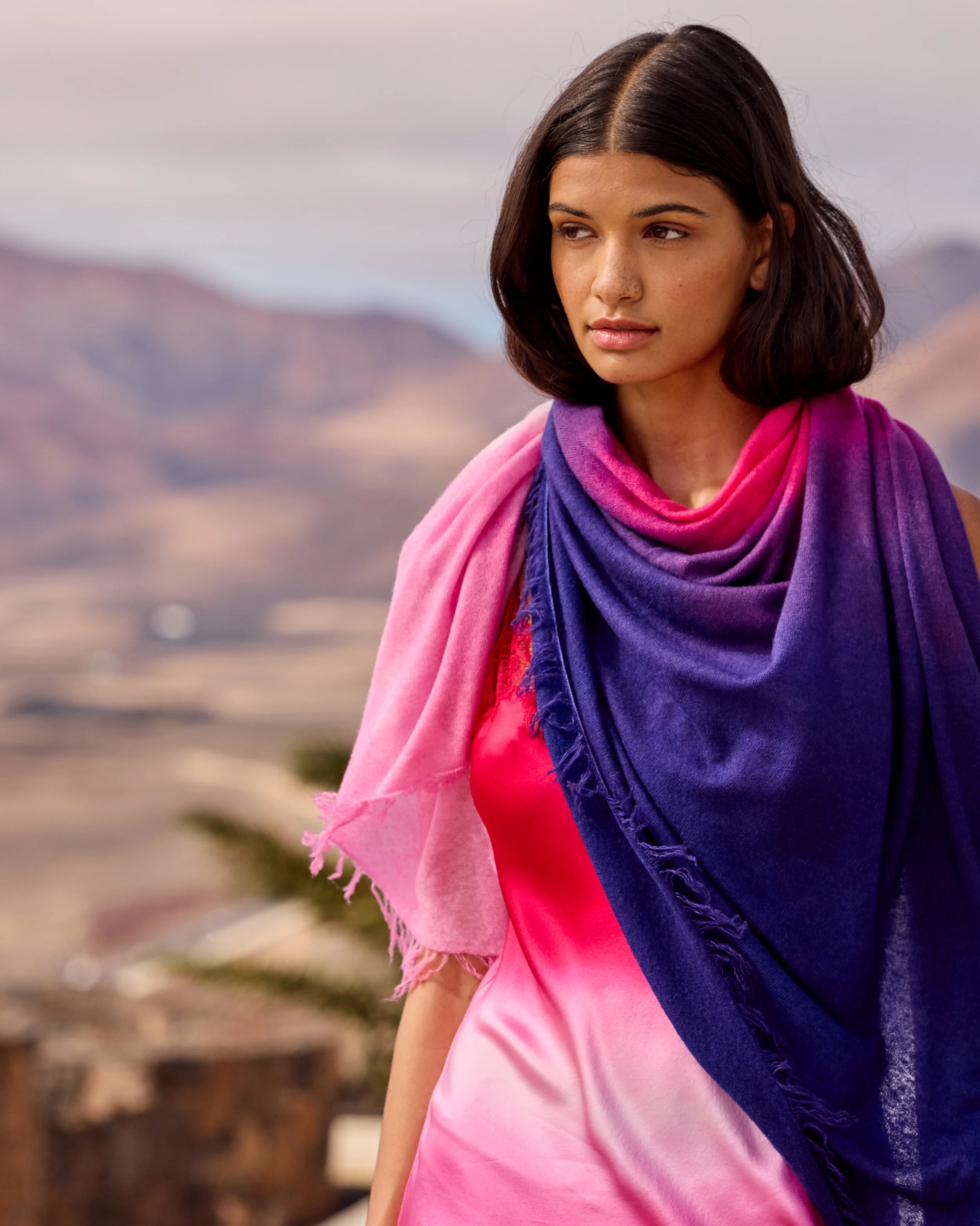 Foulard Tinku - Rose - Image 4