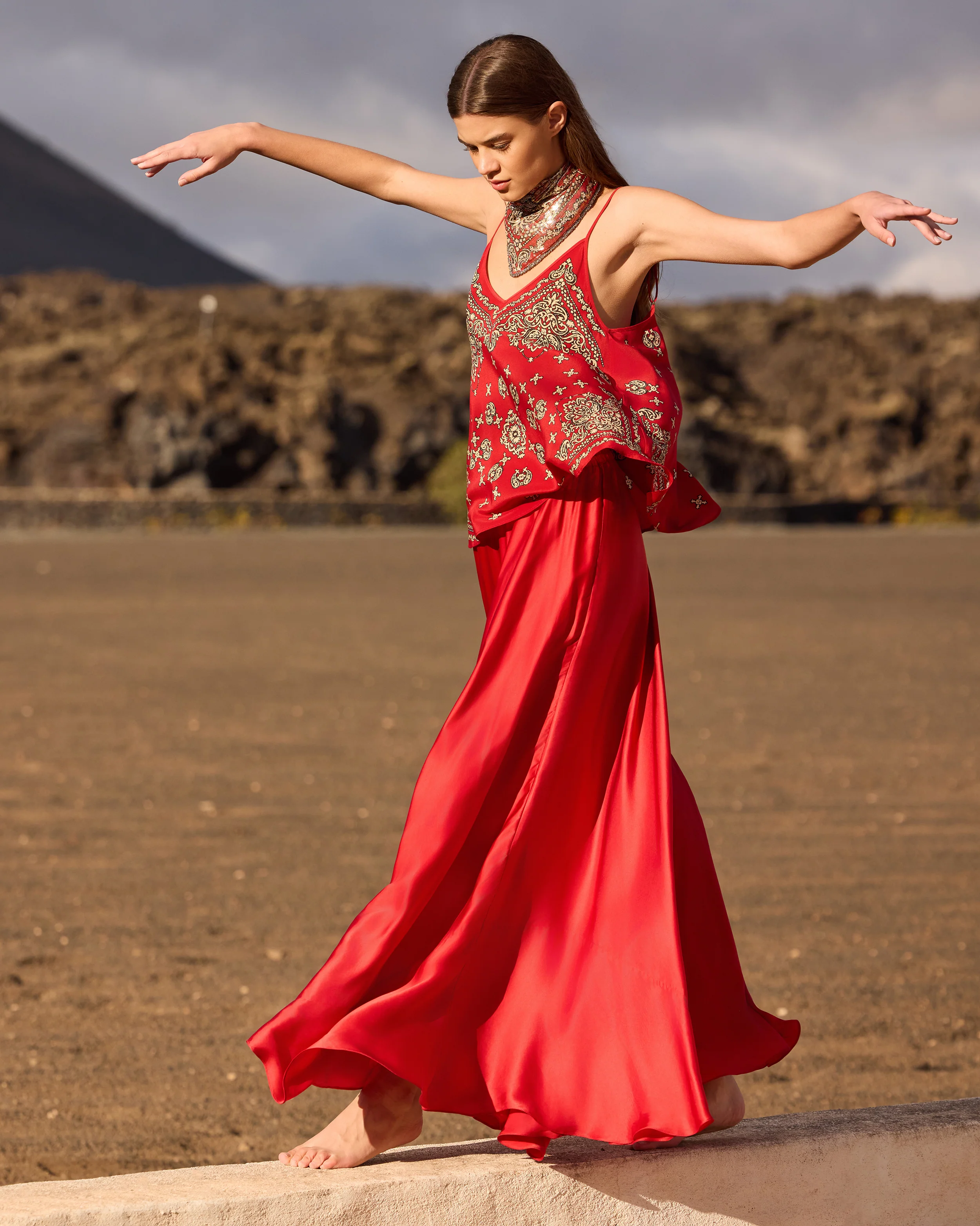 Jupe Calista - Rouge - Image 4