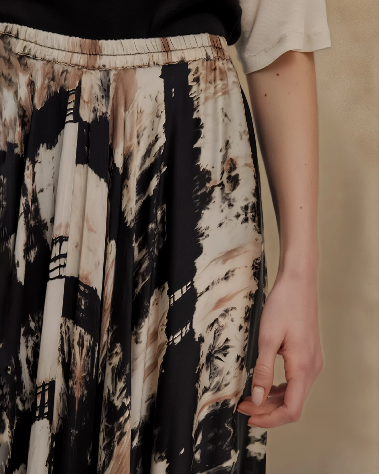 Jupe Frim - Beige - Image 4