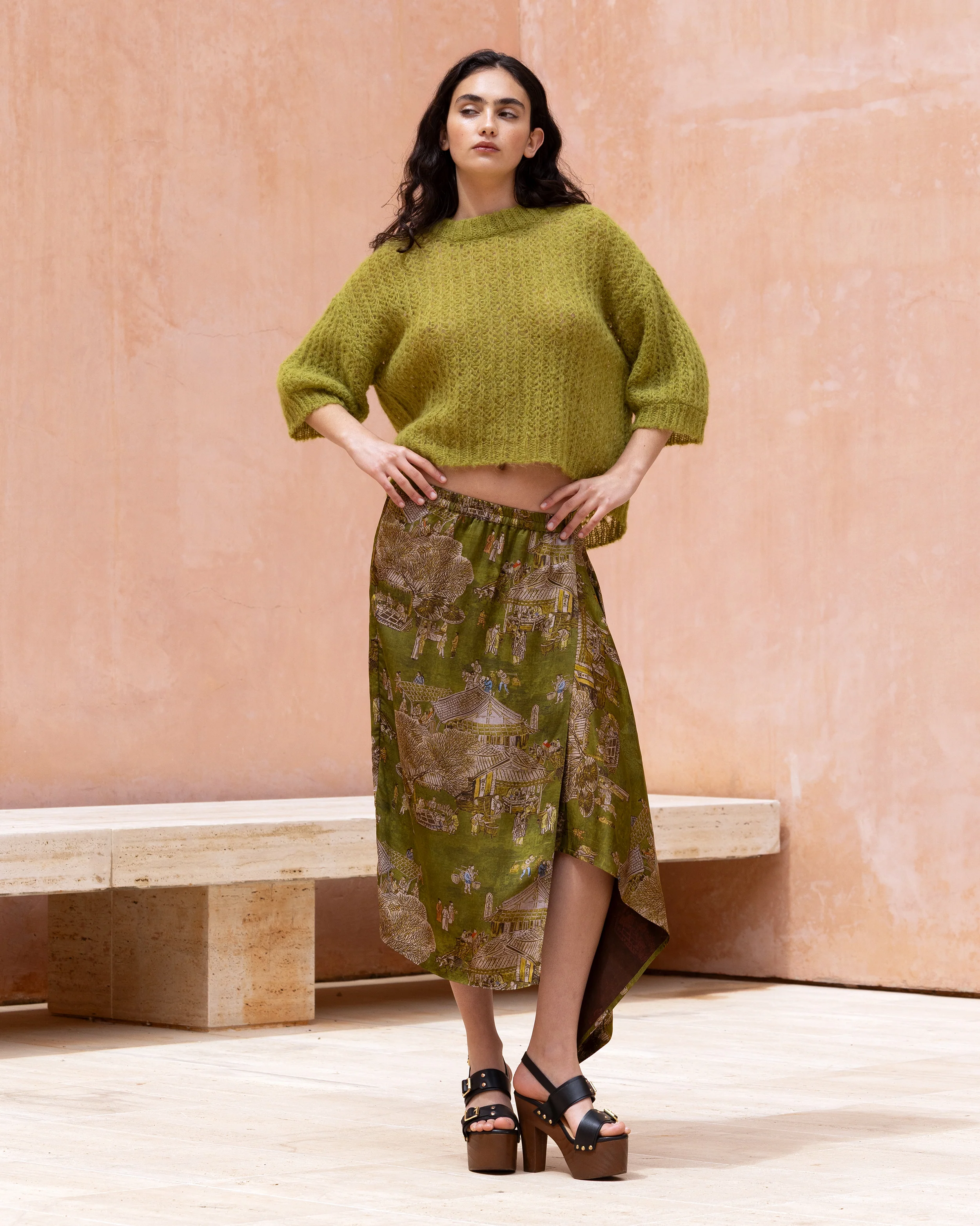 Jupe Pavo - Vert - Image 3