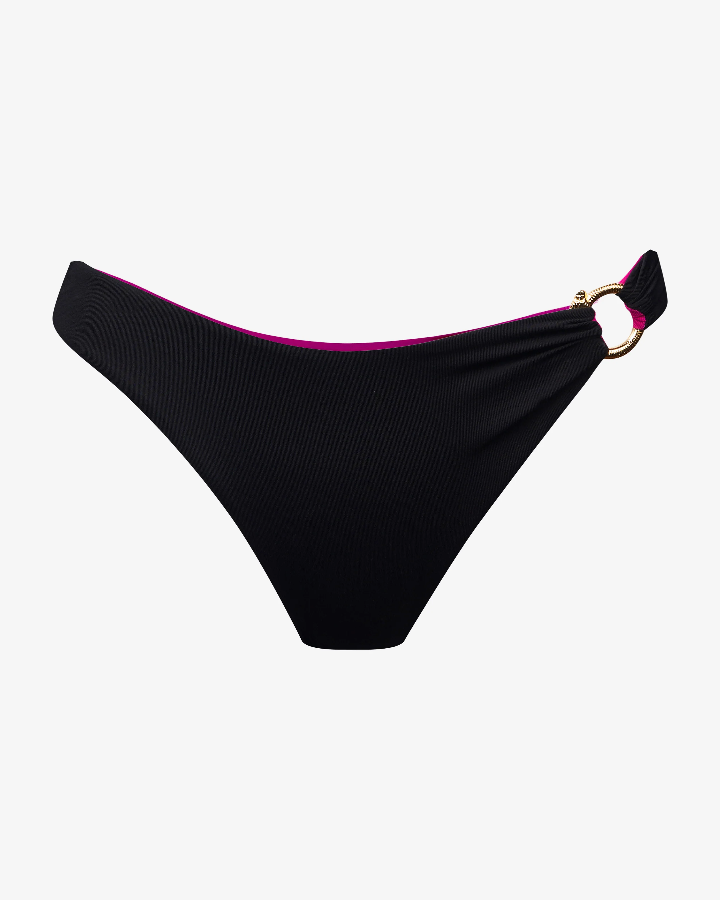 Maillot De Bain Remi - Noir & Fuchsia - Image 2
