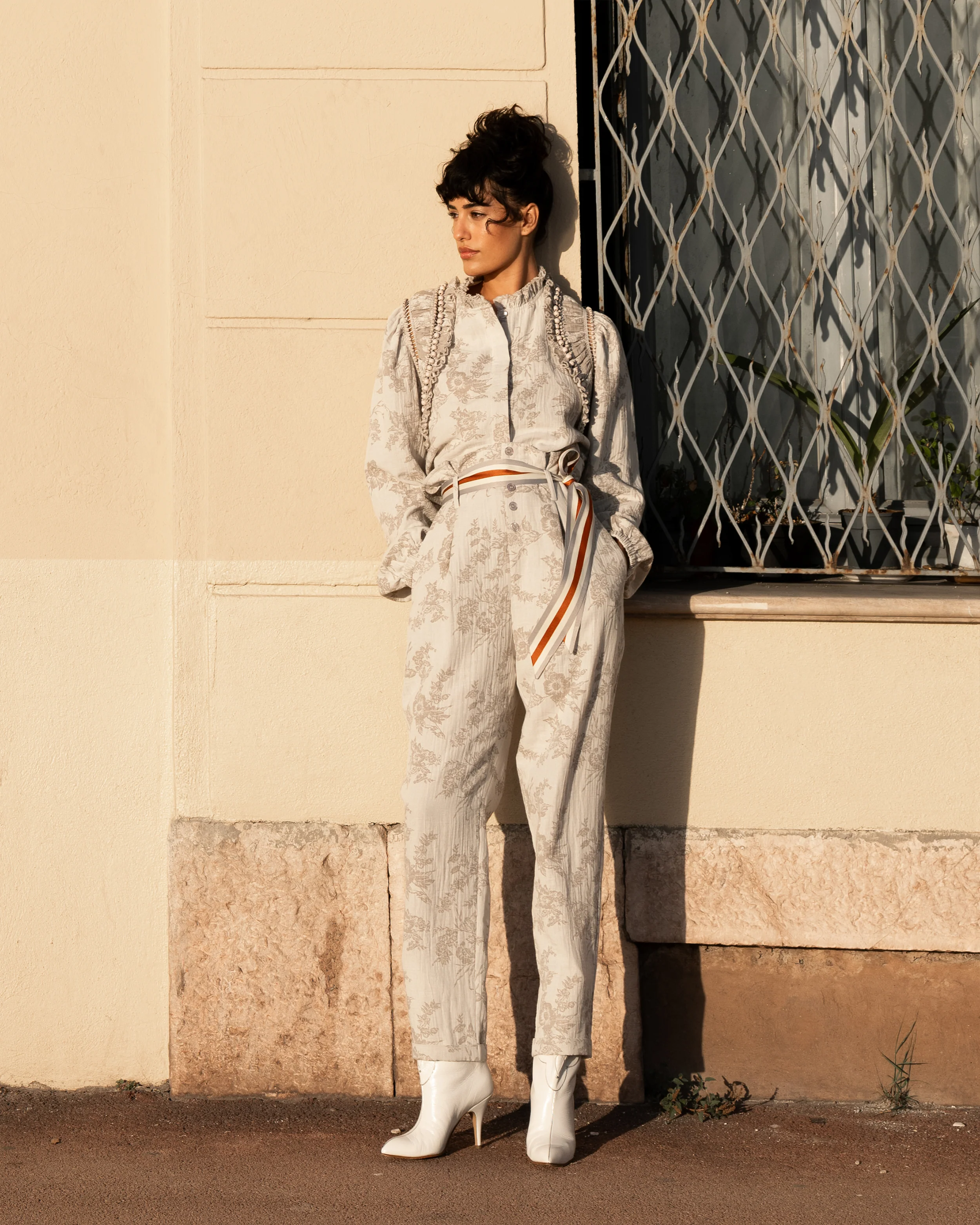 Pantalon Edal - Porcelaine - Image 5
