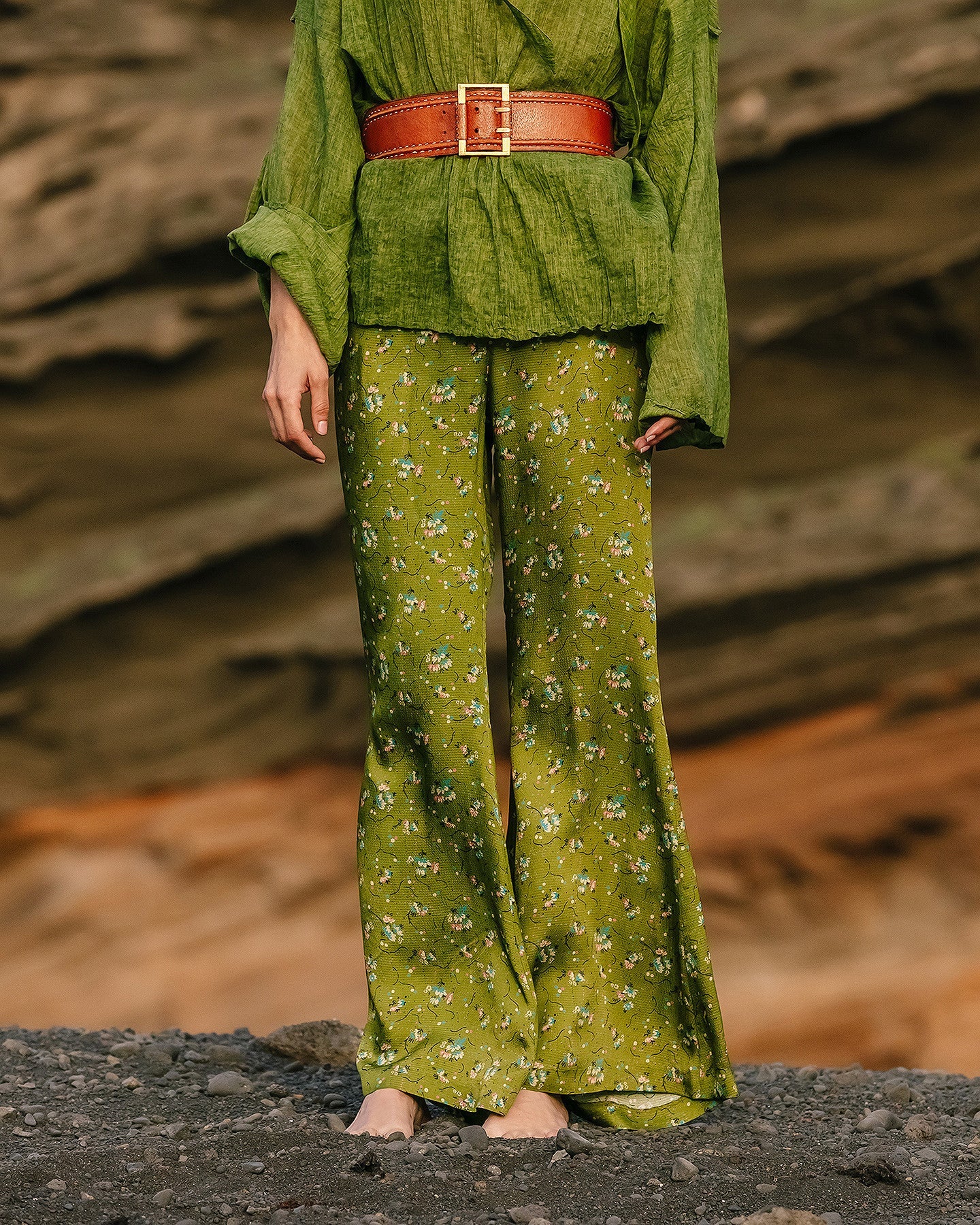 Pantalon Gan - Vert - Image 2