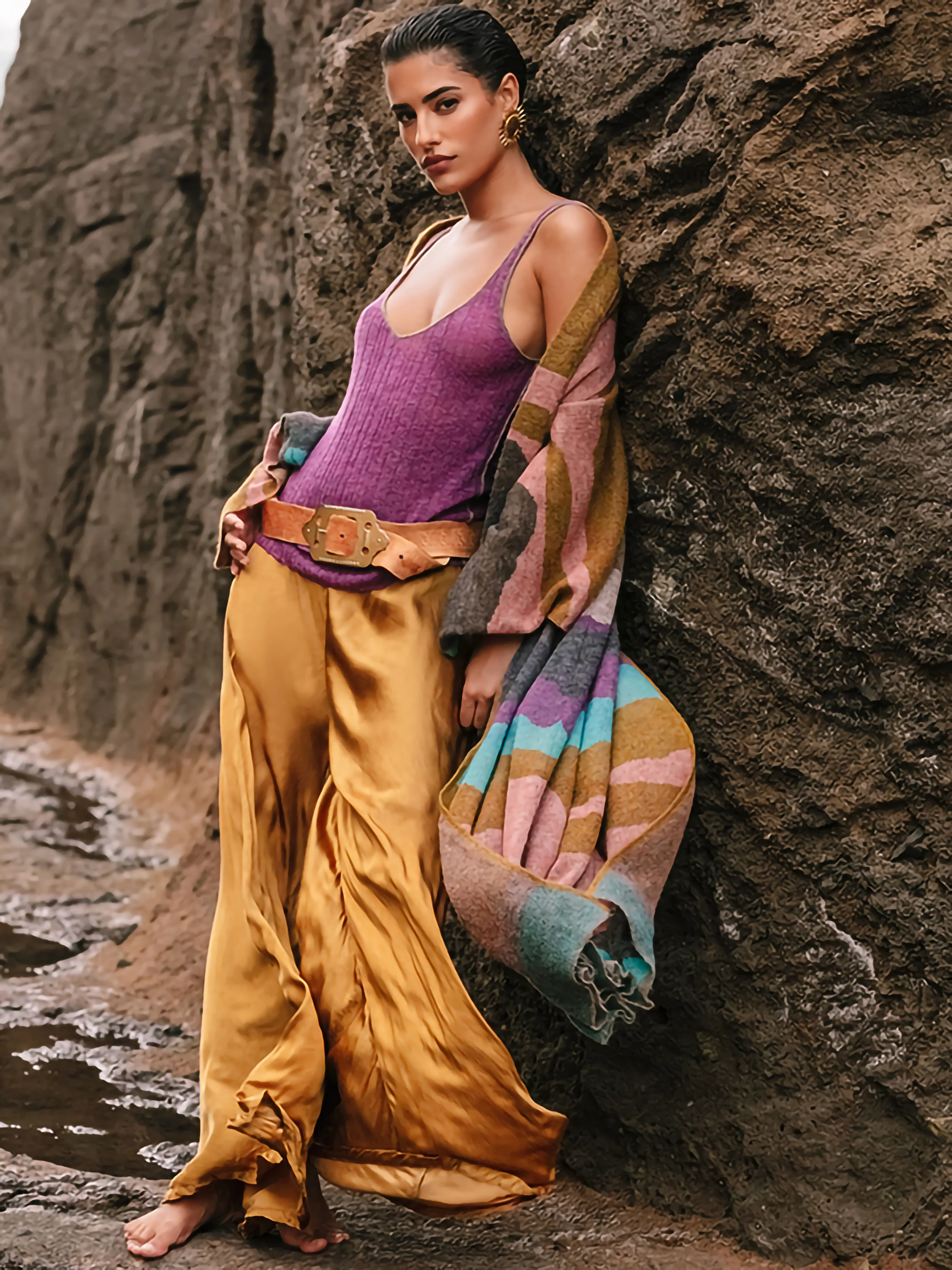 Pantalon Venie - Ocre - Image 2