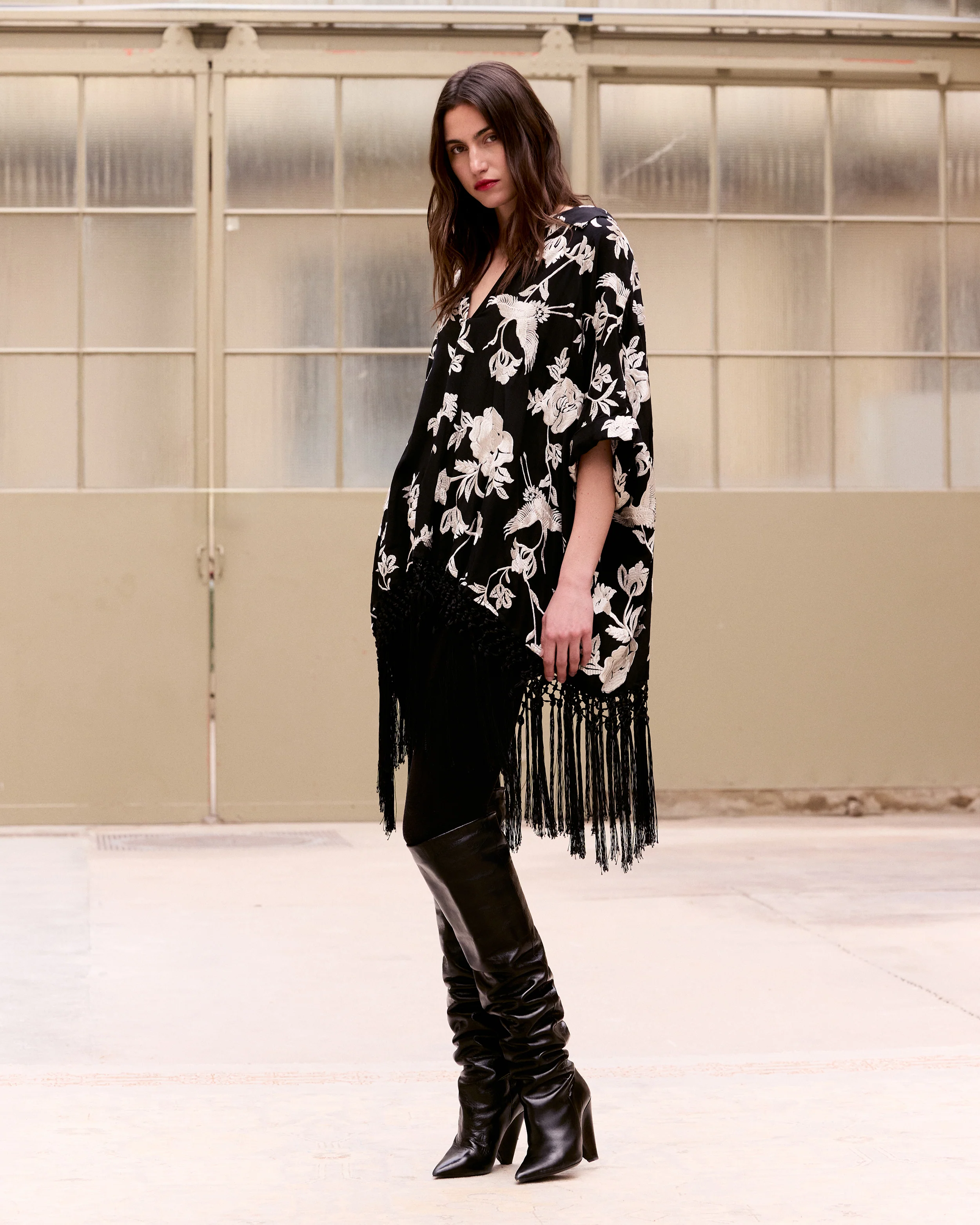 Poncho Franny - Noir - Image 2