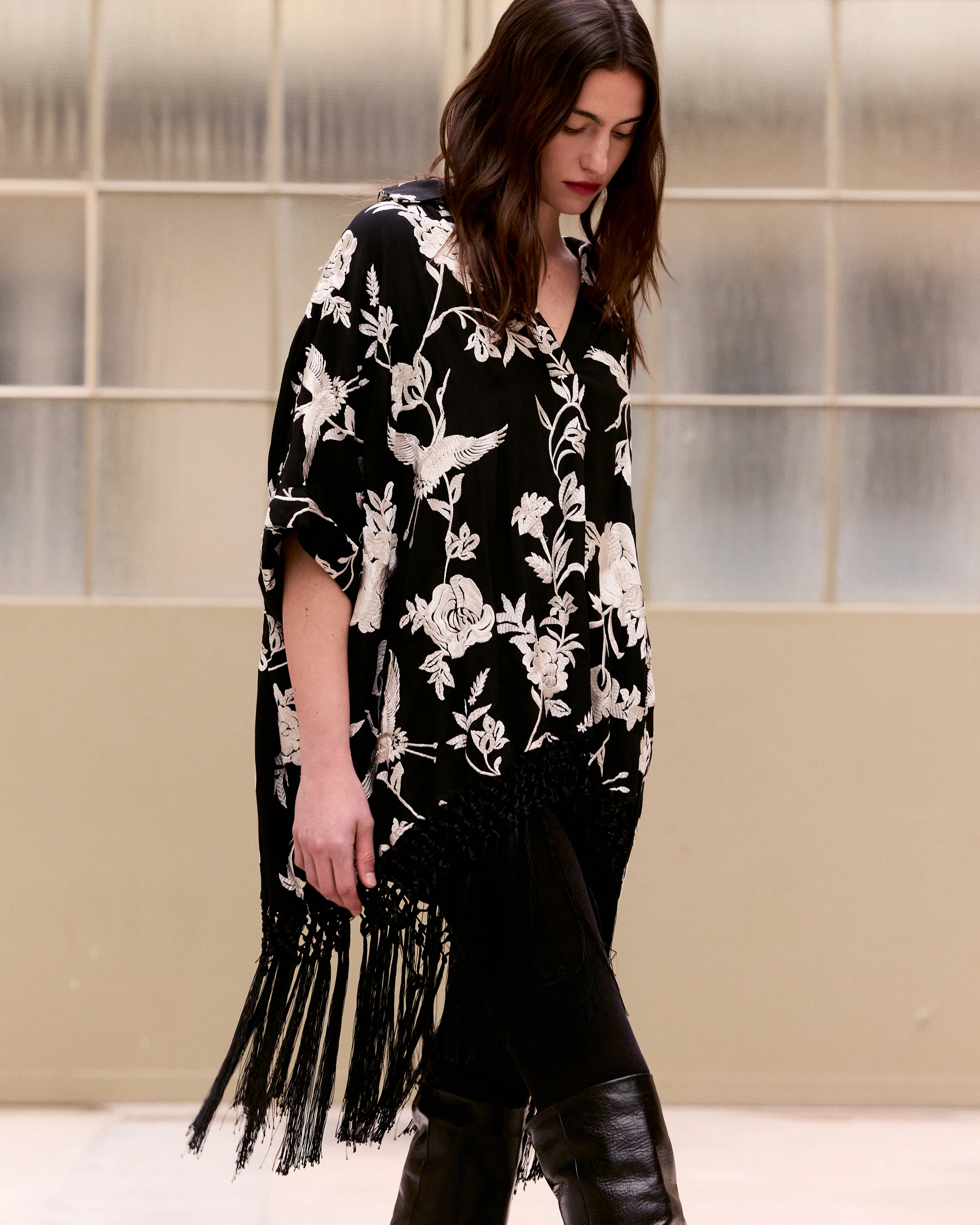 Poncho Franny - Noir - Image 6