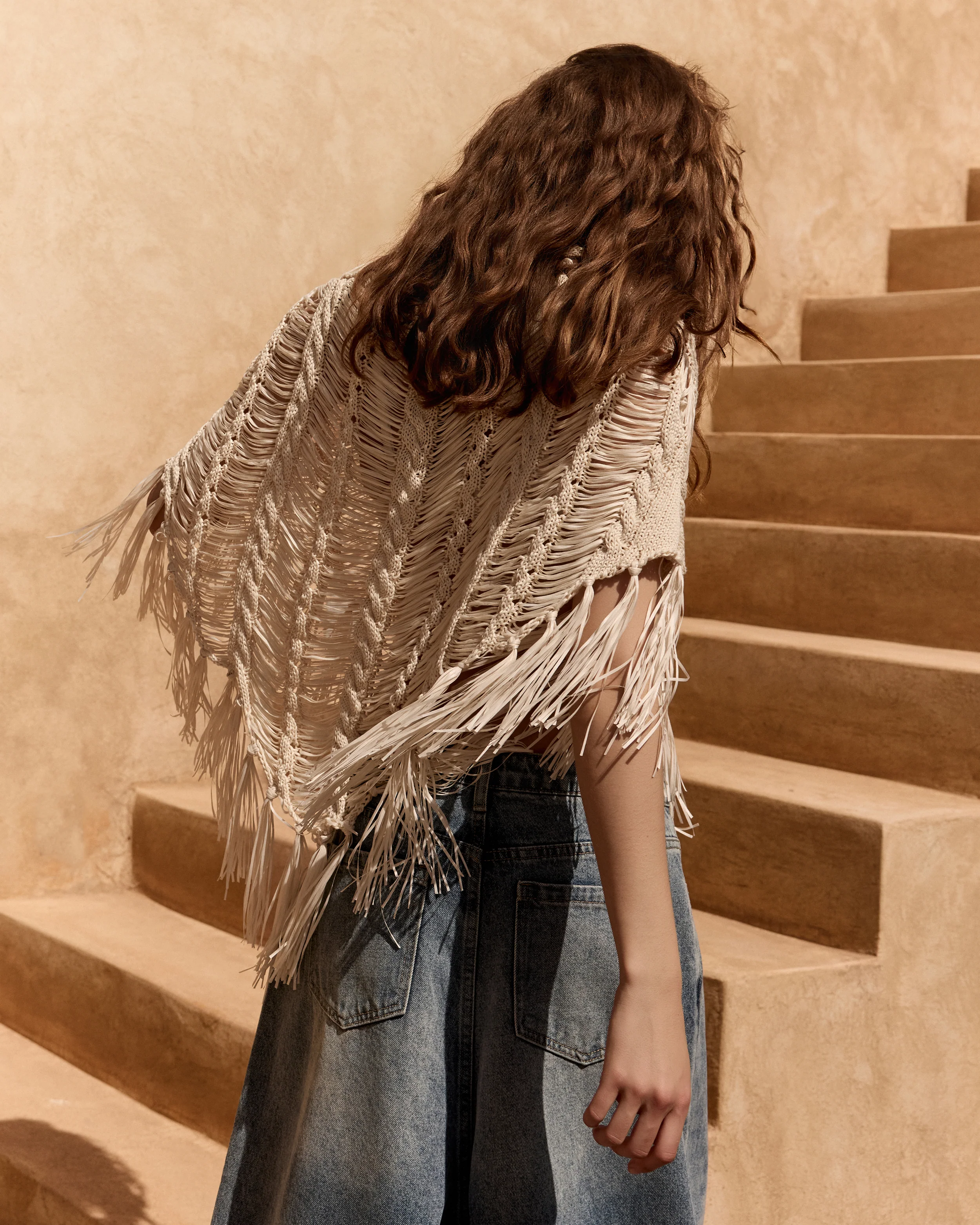 Poncho Graci - Ivoire - Image 4