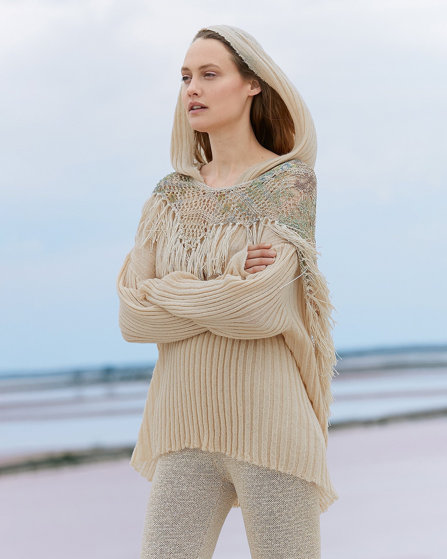 Poncho Kaliope - Beige - Image 3