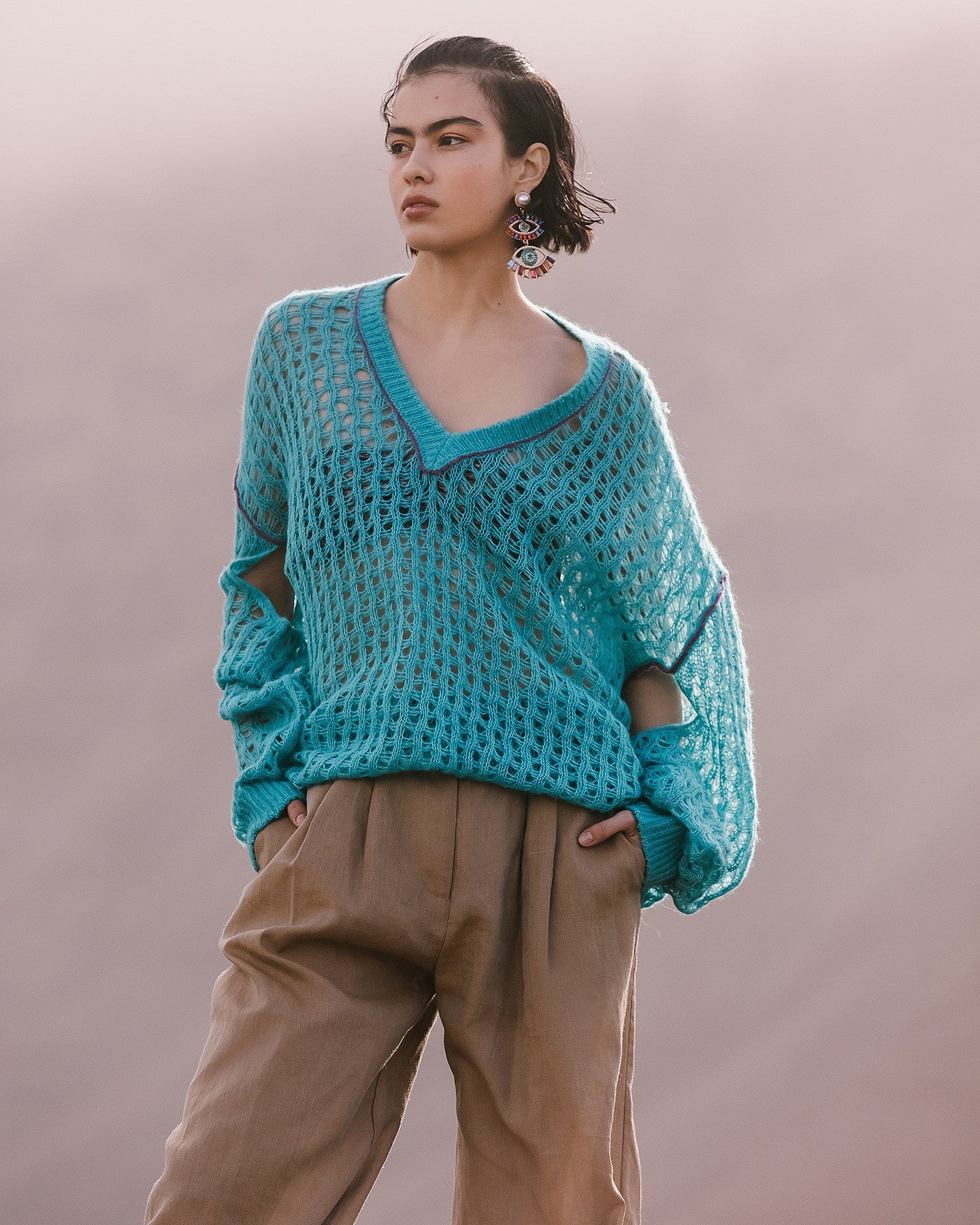 Pull Takeko - Turquoise - Image 4