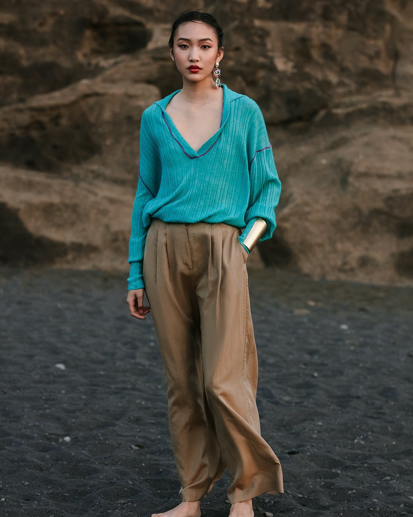 Pull Takuya - Turquoise - Image 5