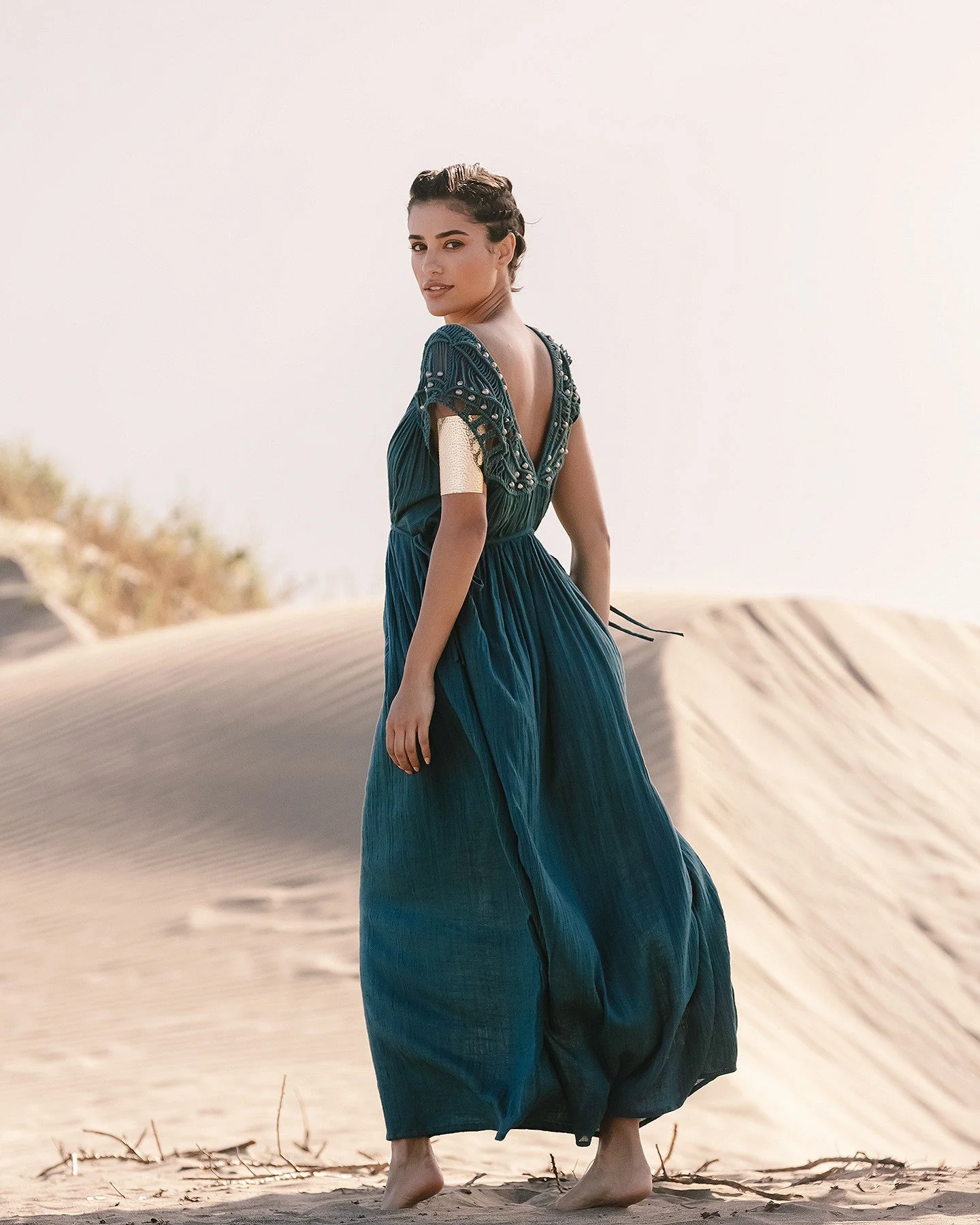 Robe Maha - Turquoise Fonce - Image 5