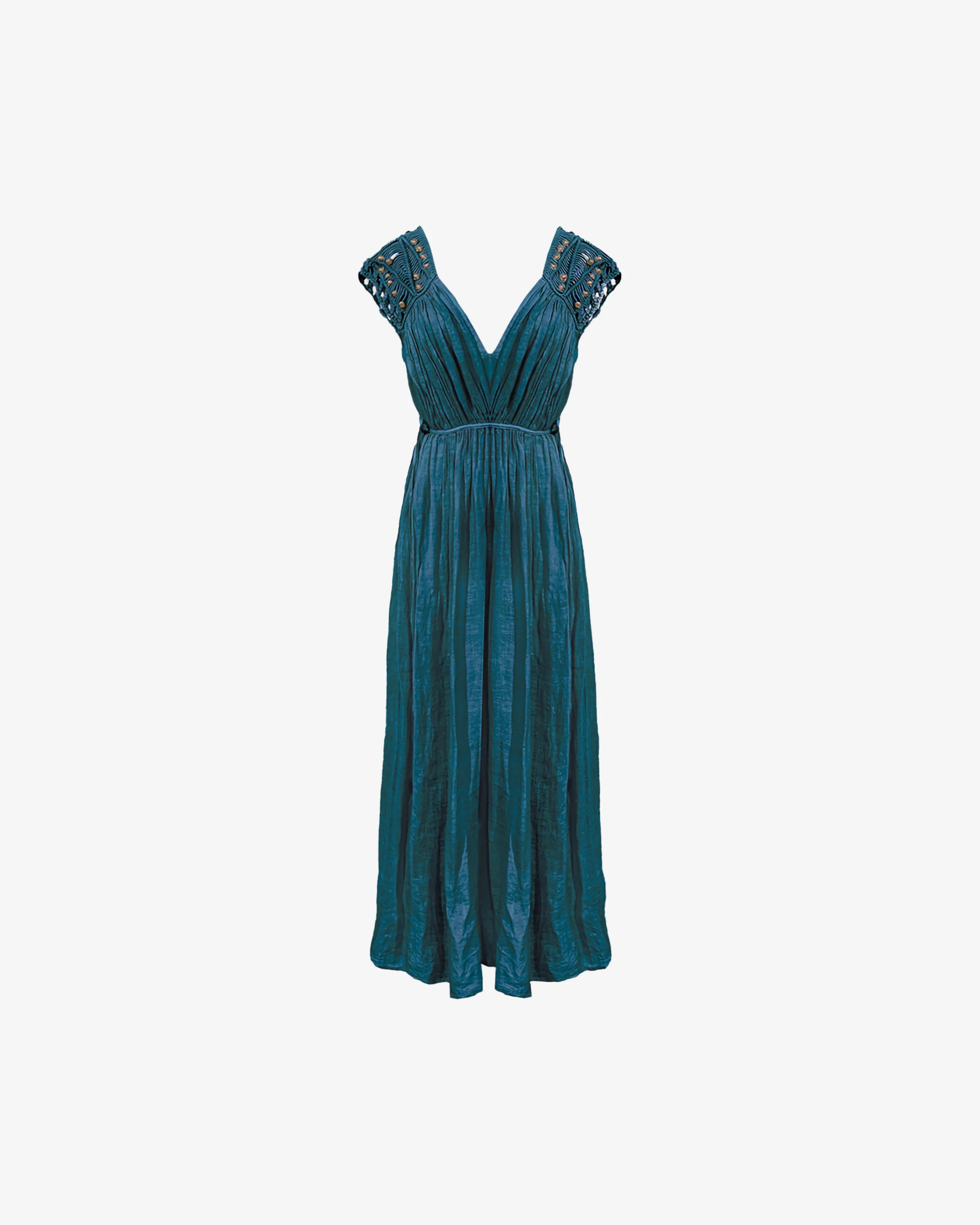 Robe Maha - Turquoise Fonce - Image 7