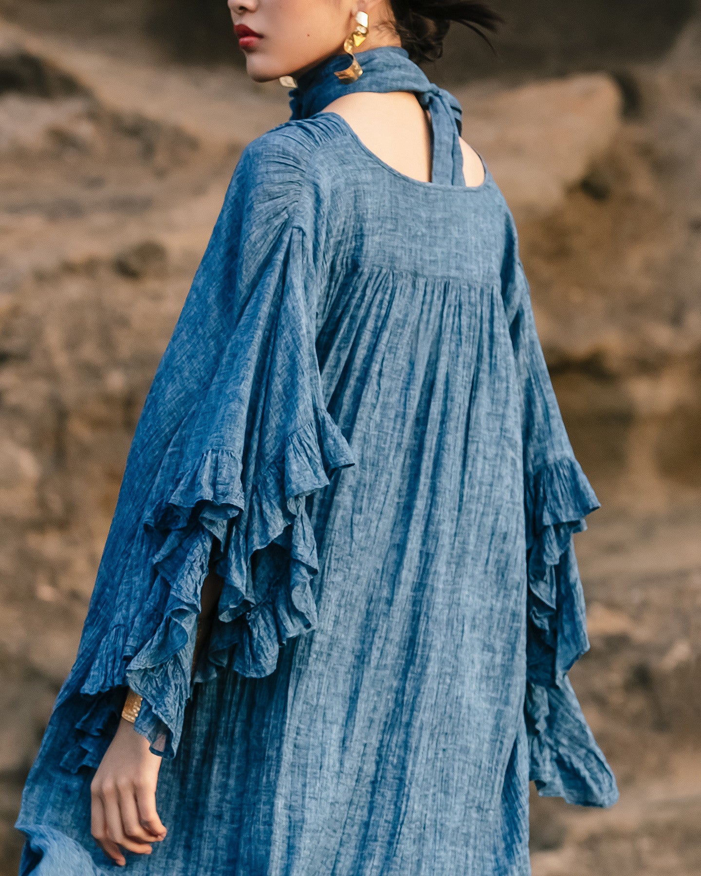 Robe Nybi - Bleu - Image 3